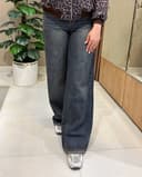 شلوار جین نیم بگ زنانه 